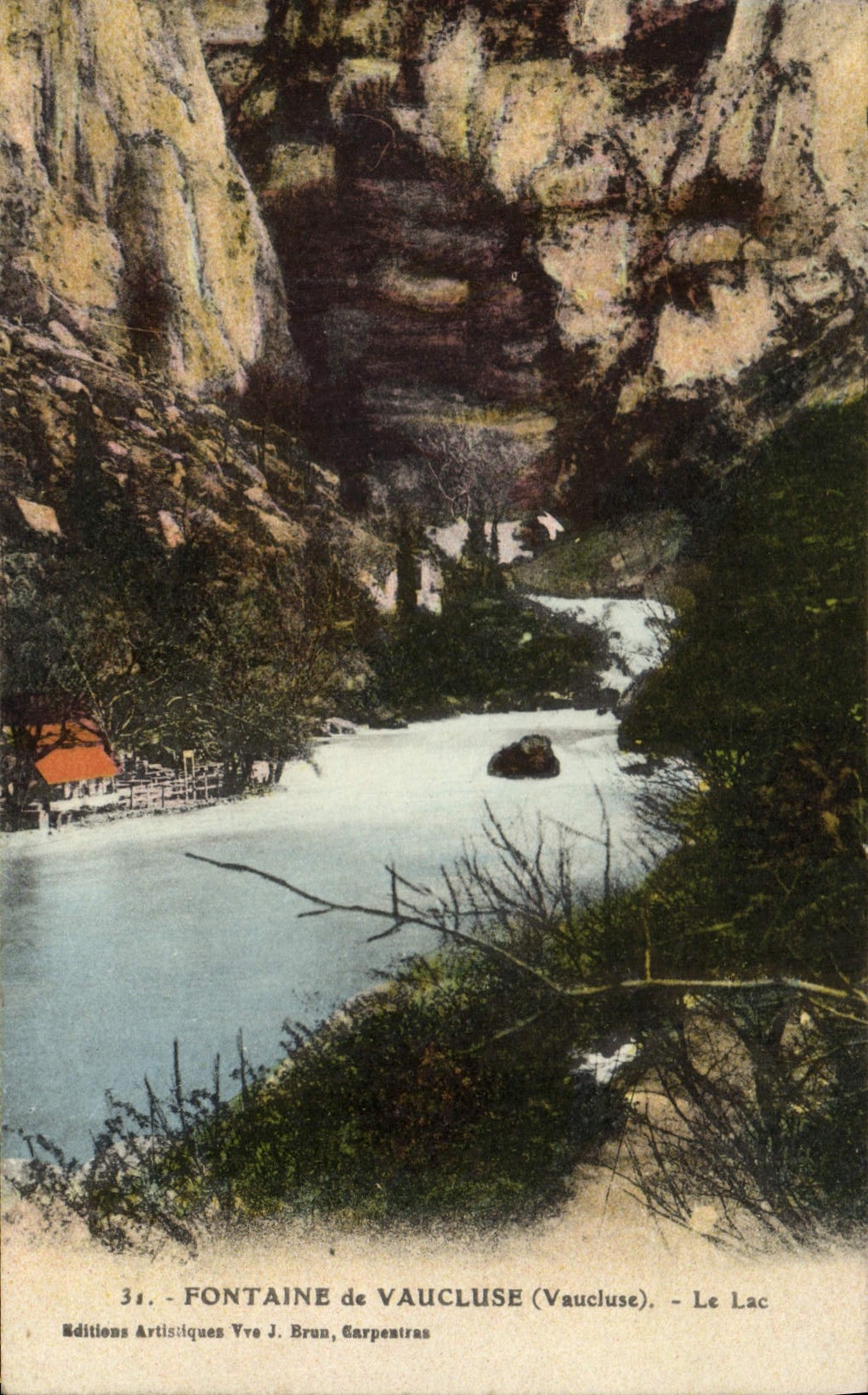 CPA Fontaine de Vaucluse Le Lac 