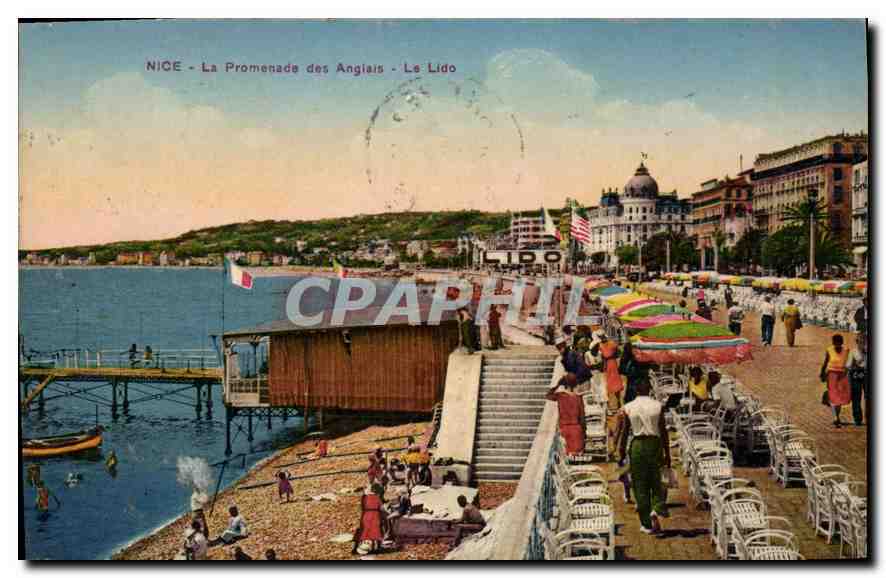 CPA Nice La Promenade des Anglais Le Lido 