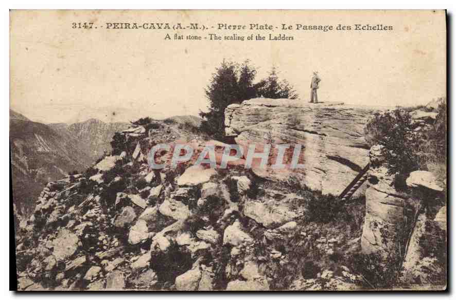 Peira-Cava (A.-M.) - Pierre Plate - Der Leiterweg - Verlag Gletti, Nr. 3147