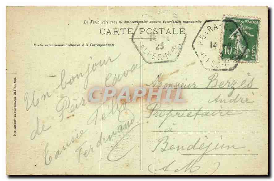 Peira-Cava (A.-M.) - Pierre Plate - Der Leiterweg - Verlag Gletti, Nr. 3147 — Rückseite