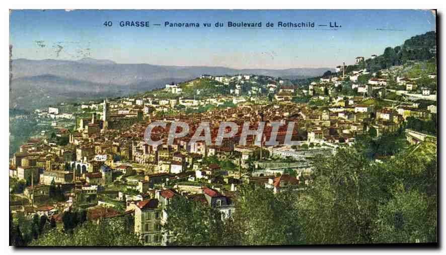 CPA Grasse Panorama vu du Boulevard de Rothschild 