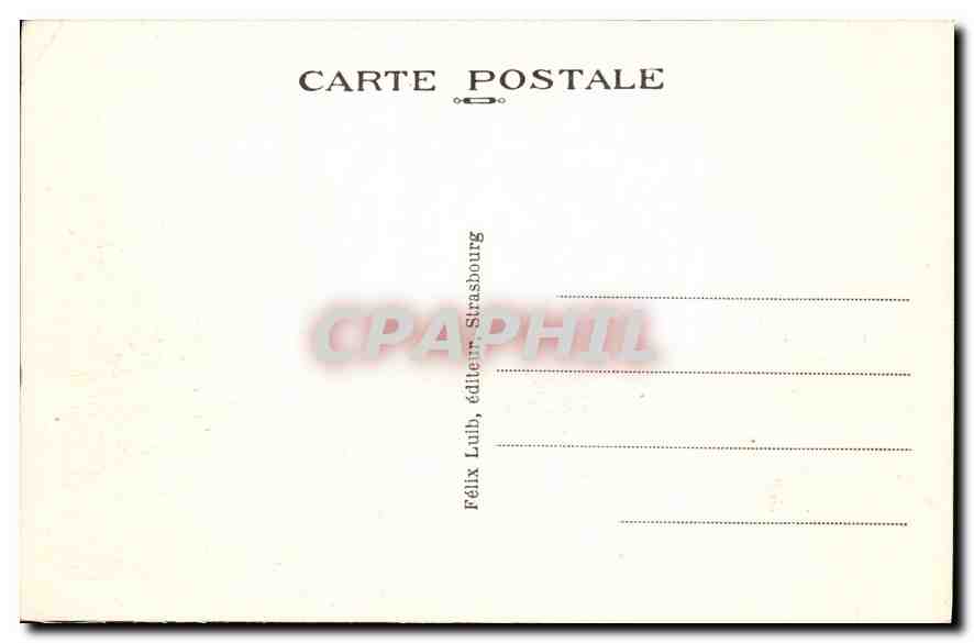 CPA Strasbourg Pont du Chemin de Fer sur le Rhin  — Verso