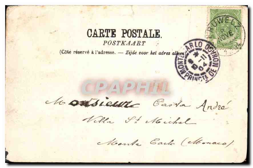CPA Le vieux Chateau de Peruwelz  — Rückseite