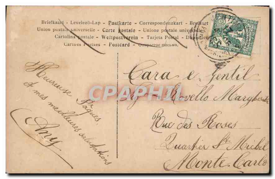 CPA Fantaisie Enfant — Rückseite