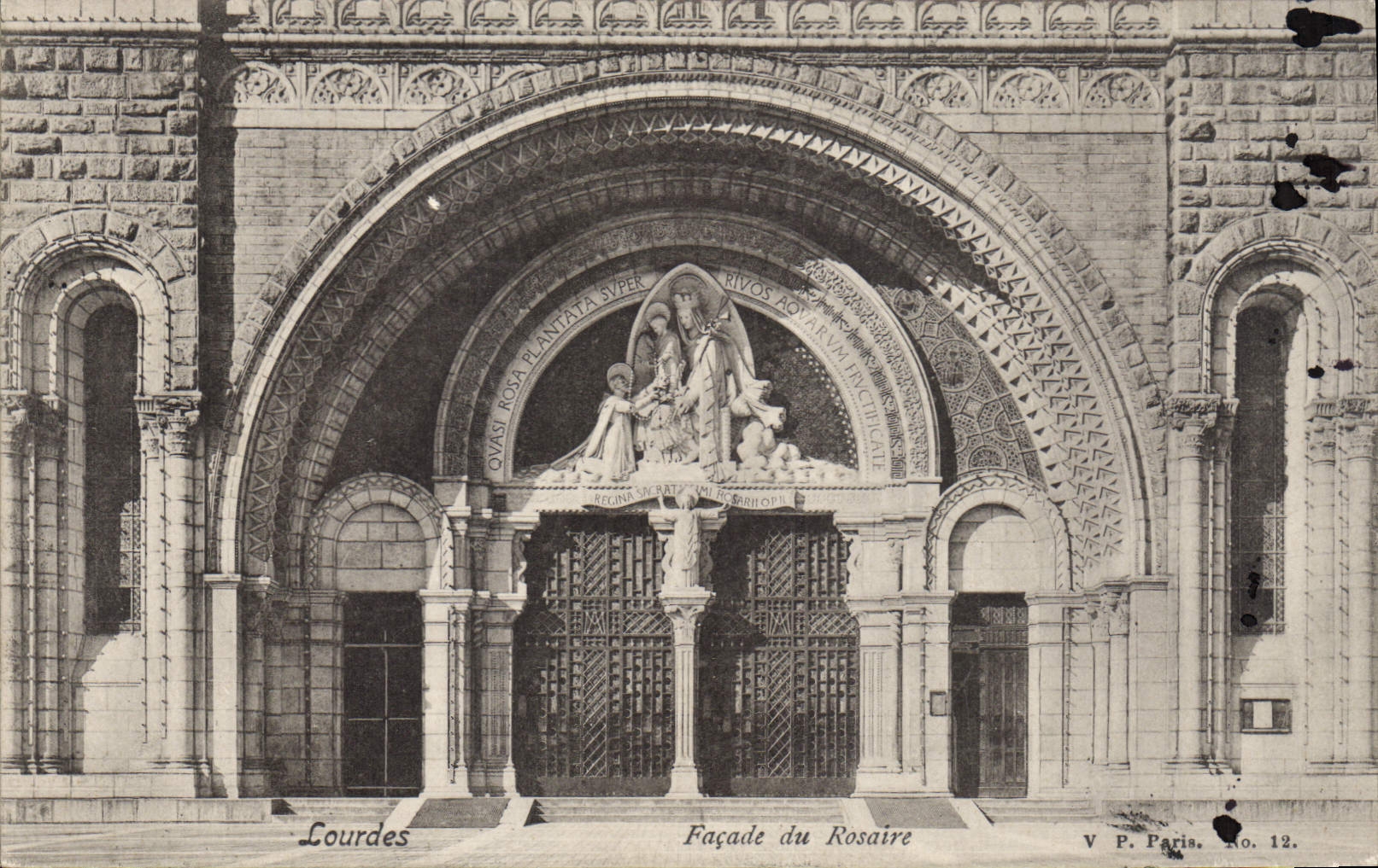 CPA Lourdes Facade du Rosaire 