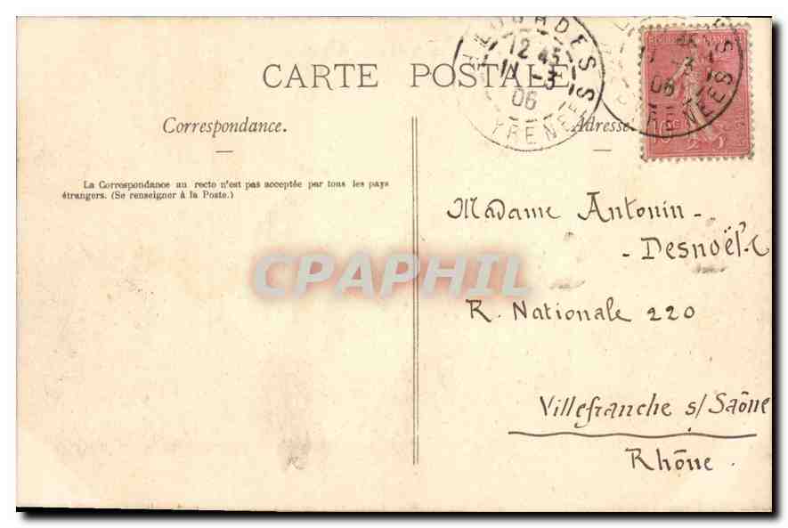CPA Les Pyrenees Illustrees Lourdes Portail de la Chapelle du Rosaire  — Verso
