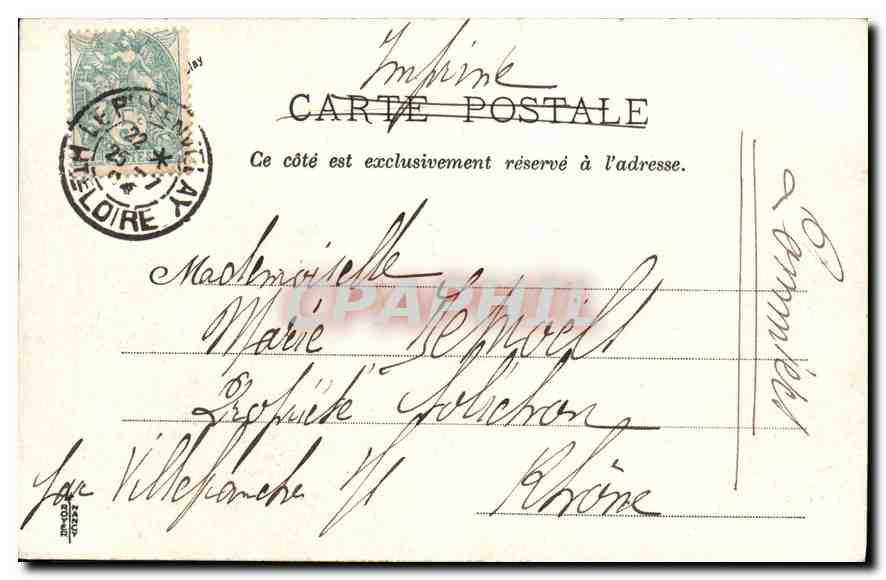 CPA Le Puy Vue generale de l'ancien Cloitre des Chanoines de ND de Puy  — Rückseite