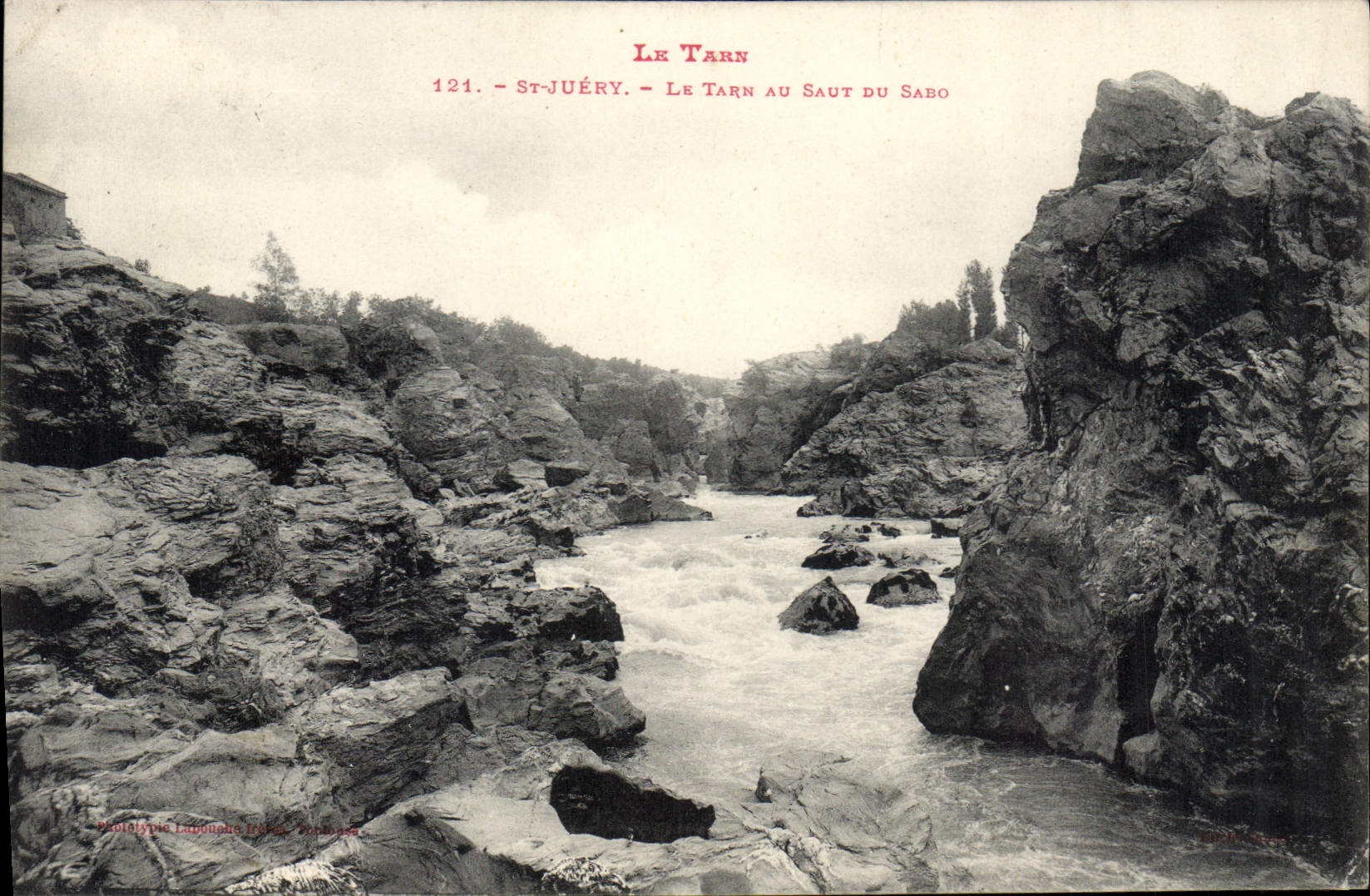 CPA Le Tarn St Juery Le Tarn au Saut du Sabo 