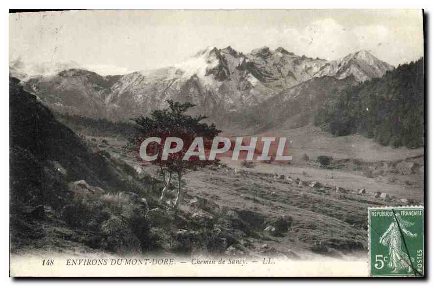 CPA Environs du Mont Dore Chemin de Sancy 