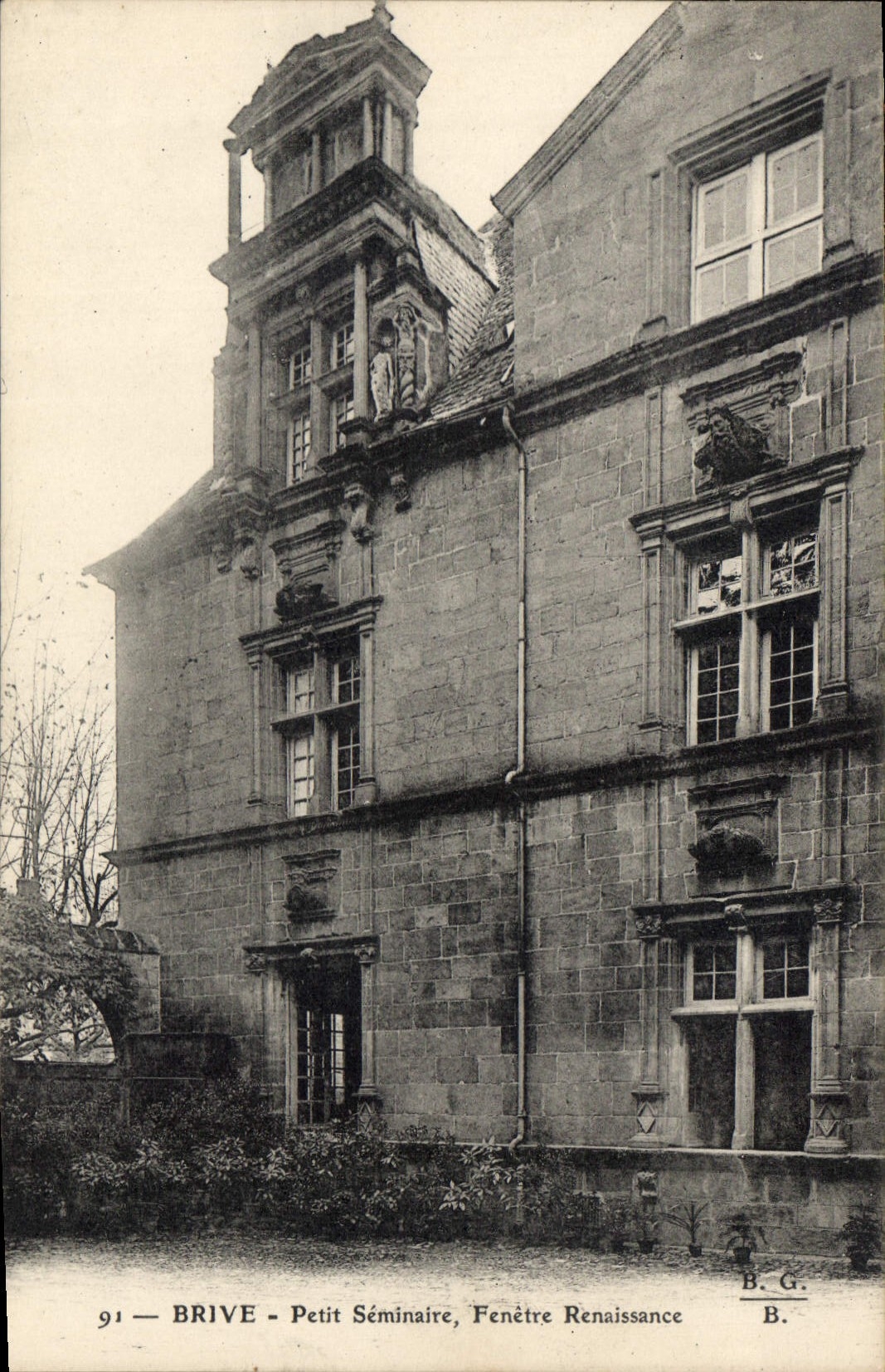 CPA Brive Petit Seminaire Fenetre Renaissance 
