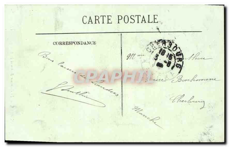 CPA Lourdes Le Calvaire Breton et la Basilique  — Rückseite