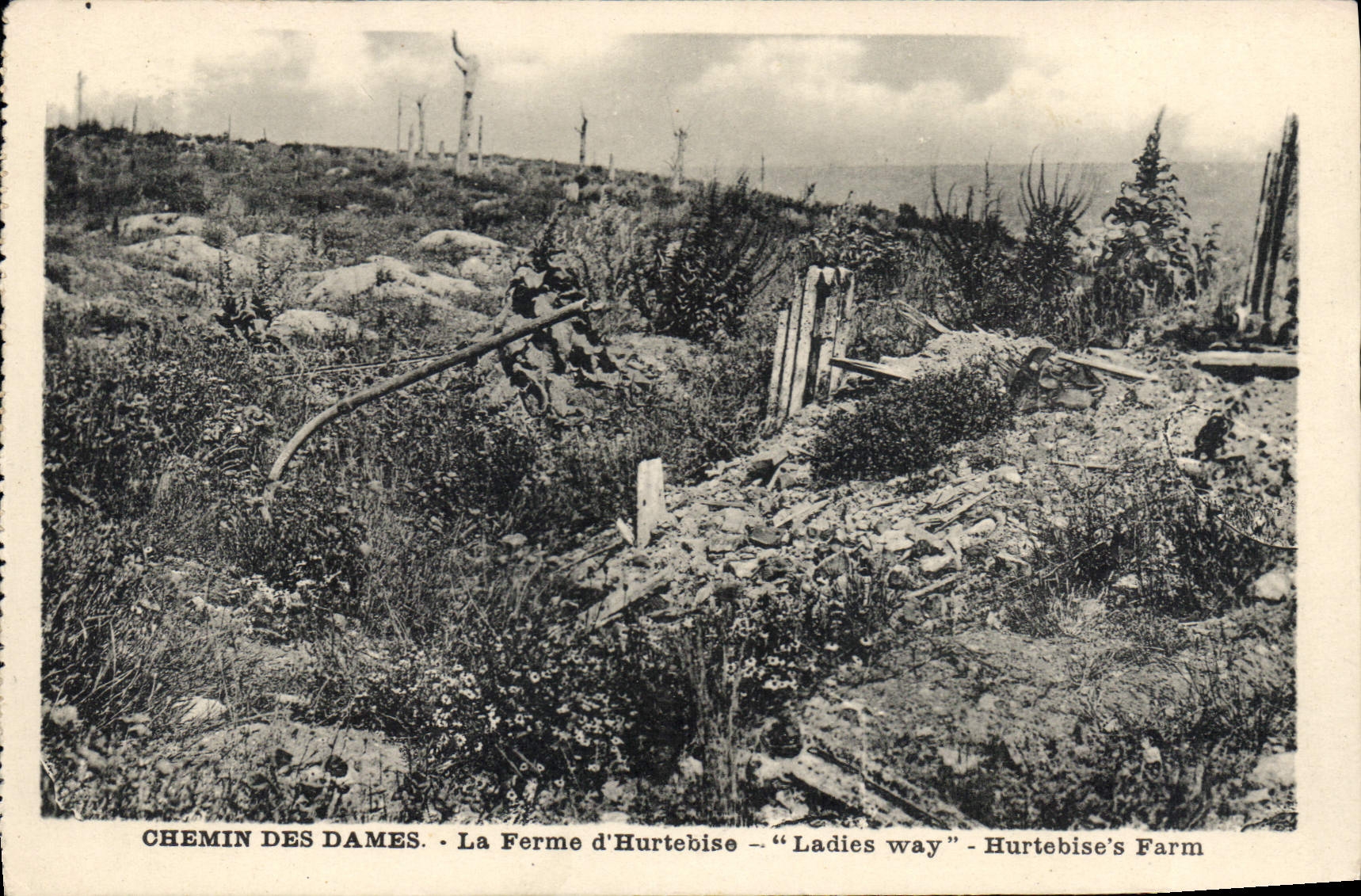 CPA Chemin des Dames La Ferme d'Hurtebise 