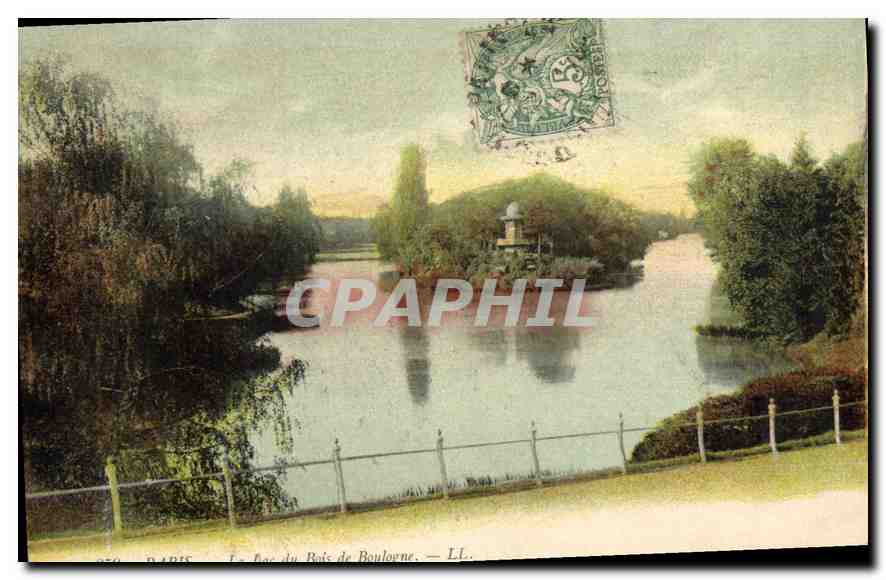 CPA Paris Le Lac du Bois de Boulogne 