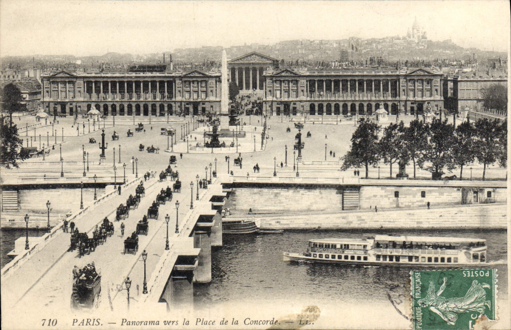 CPA Paris Pnorama vers la Place de la Concorde 