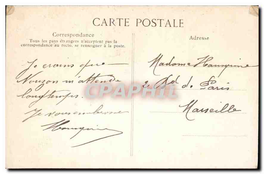 CPA Paris Rue Soufflot et le Pantheon  — Rückseite