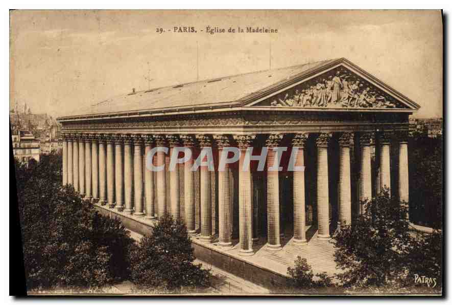 CPA Paris Eglise de la Madeleine 