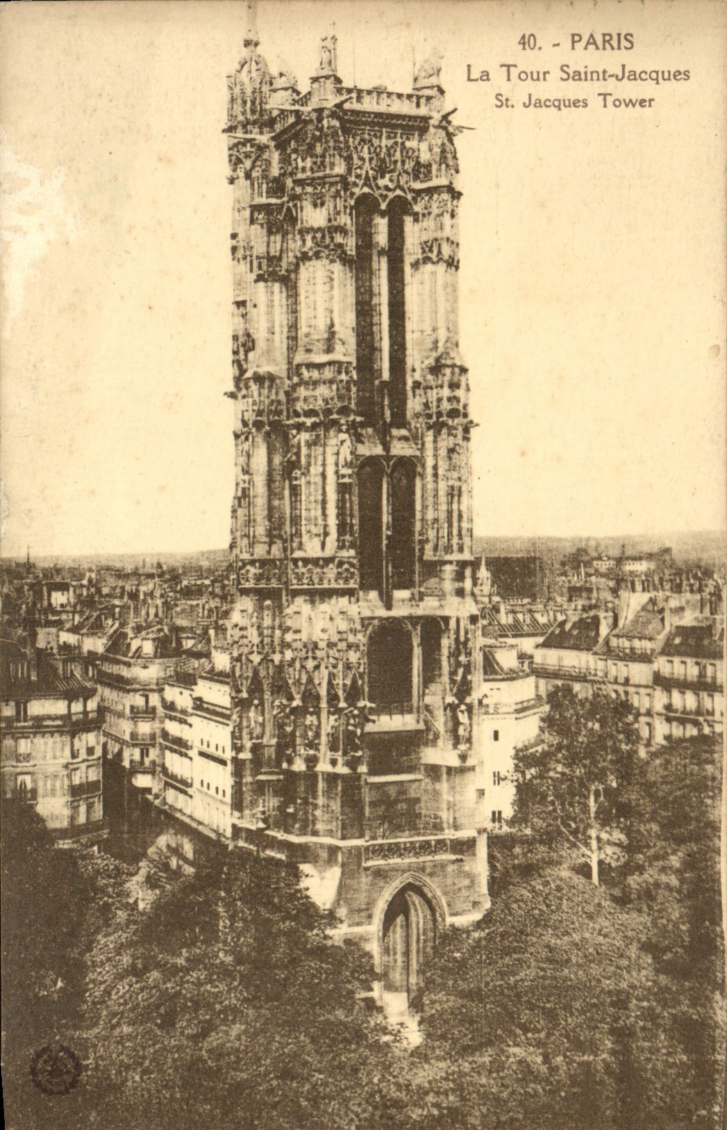 CPA Paris La Tour Saint Jacques 