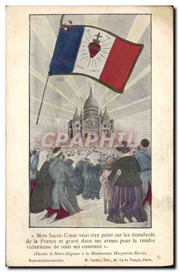 CPA Mont Sacre Coeur Paroles de Notre Seigneur a la Bienheureuse Marguerite Marie 