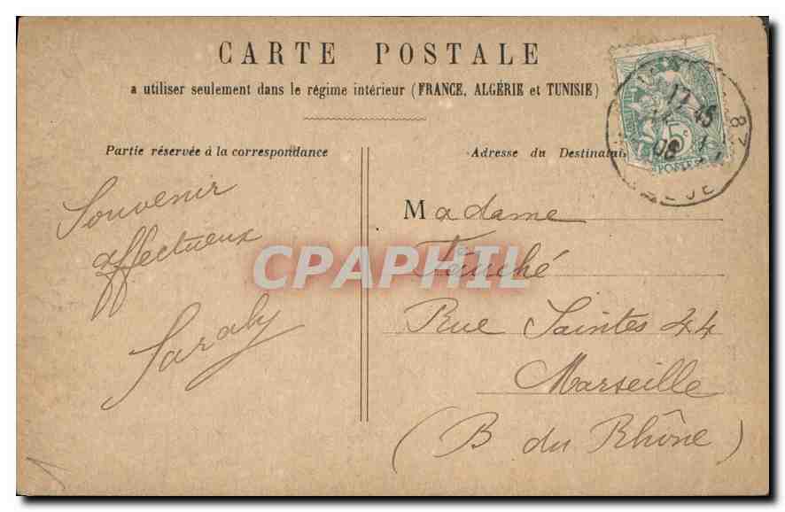 CPA Paris Eglise Saint Etienne du Mont  — Verso