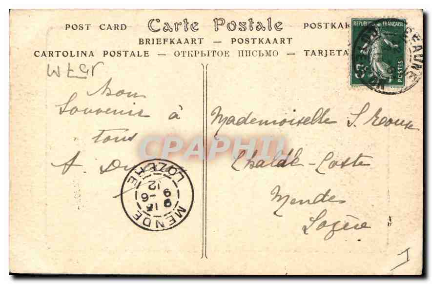CPA Beaune Hotel Dieu Puits en Fer porge  — Rückseite