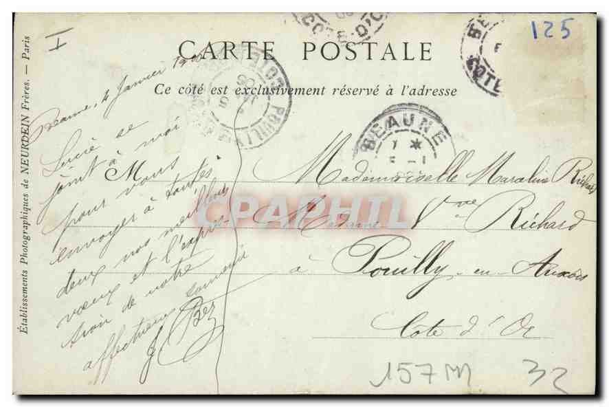 CPA Beaune Hotel Dieu Salle du Conseil  — Rückseite