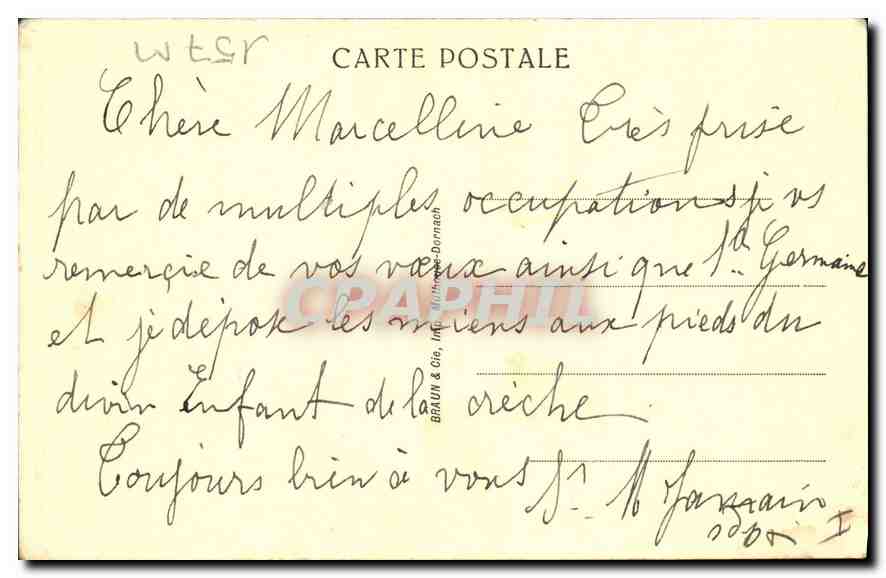 CPA Hotel dieu de Neaune Cote d'Or La Grand chambre  — Rückseite