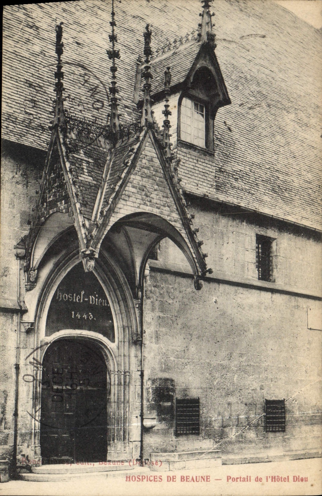 CPA Hospices de Beaune Portail de l'Hotek Dieu 