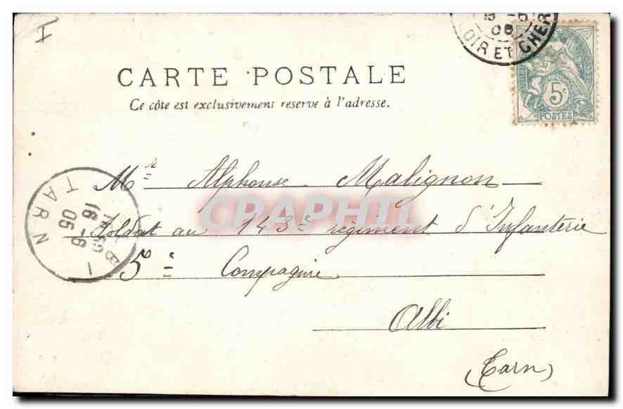 CPA Blois Abside de la Cathedrale  — Verso