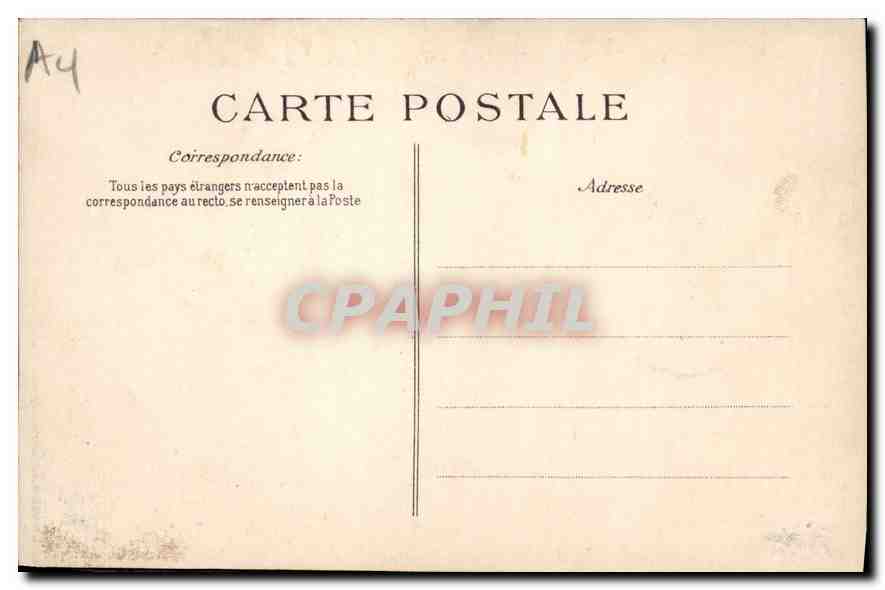 CPA Le Havre La Rade charge d'epaves par forte tempete  — Rückseite