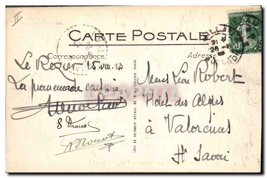 CPA Gorges du Tarn Sainte Enimie Vue generale  — Rückseite
