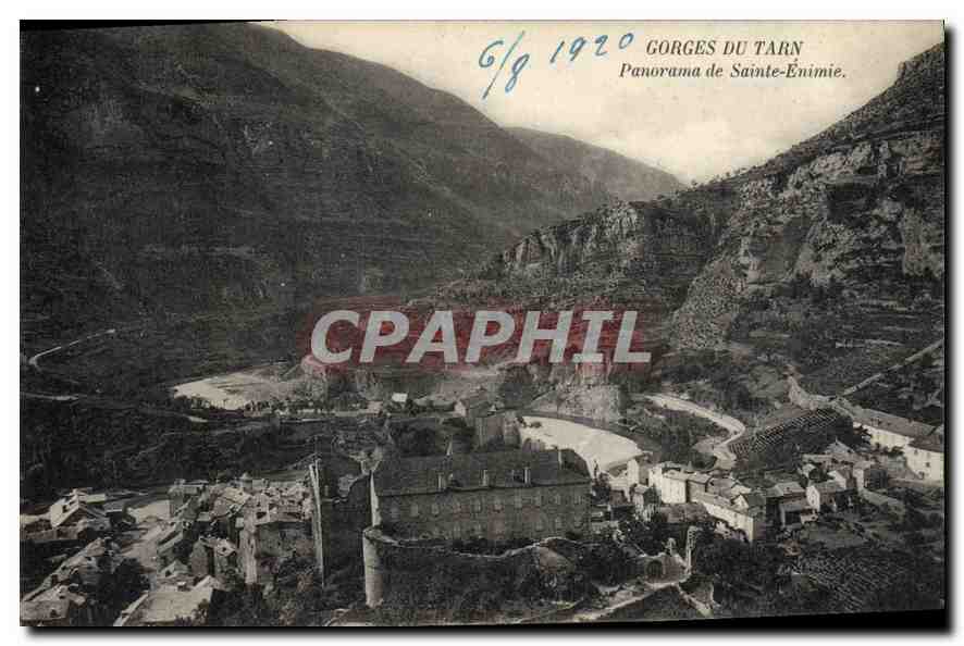 Gorges du Tarn — Panorama de Sainte-Énimie — éditeur non visible