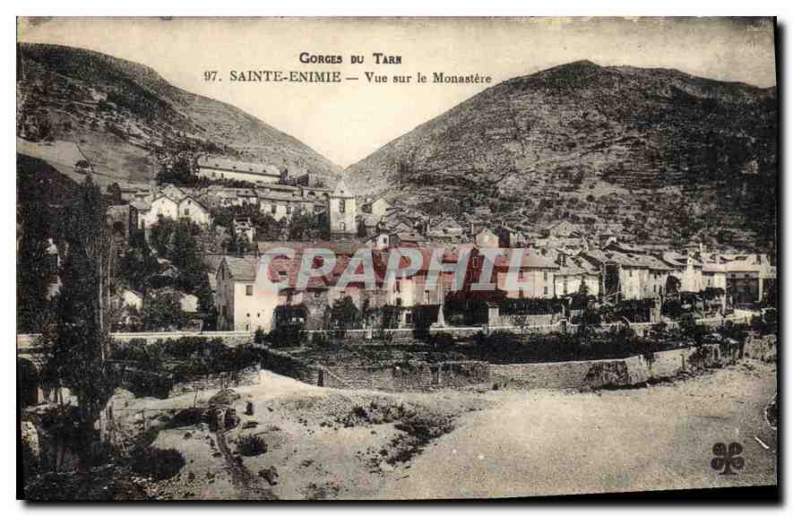 Gorges du Tarn — Sainte-Enimie — Vue sur le Monastère — n°97
