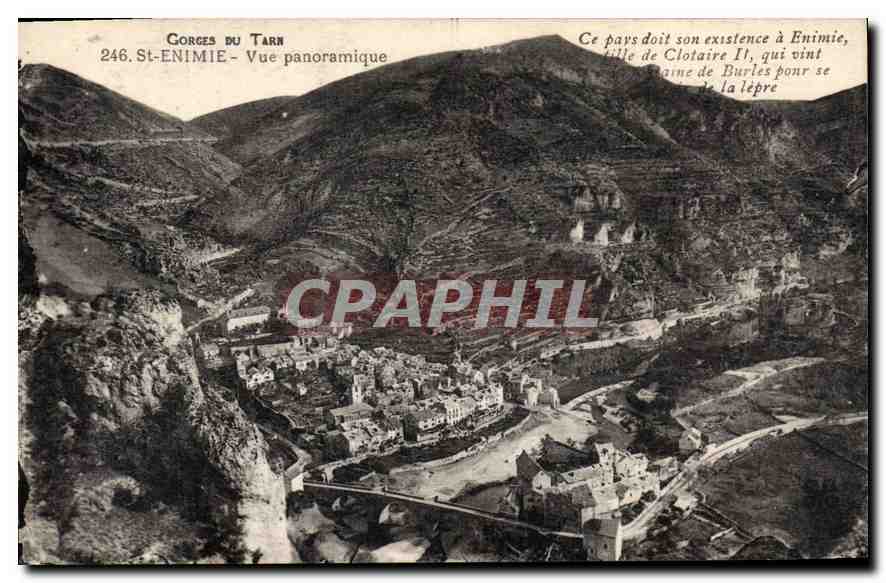 CPA Gorges du Tarn St Enimie Vue Panoramique 