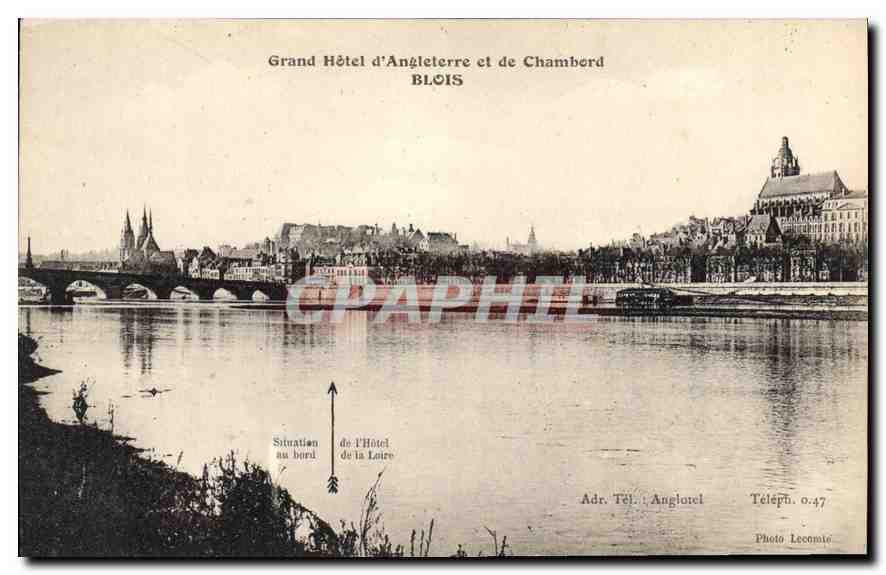 CPA Grand Hotel d'Angleterre et de Chambord Blois 