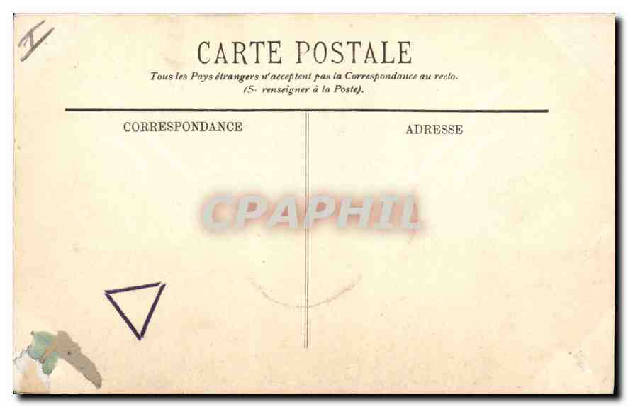 CPA Blois Le Chateau La Facade Francois I  — Verso