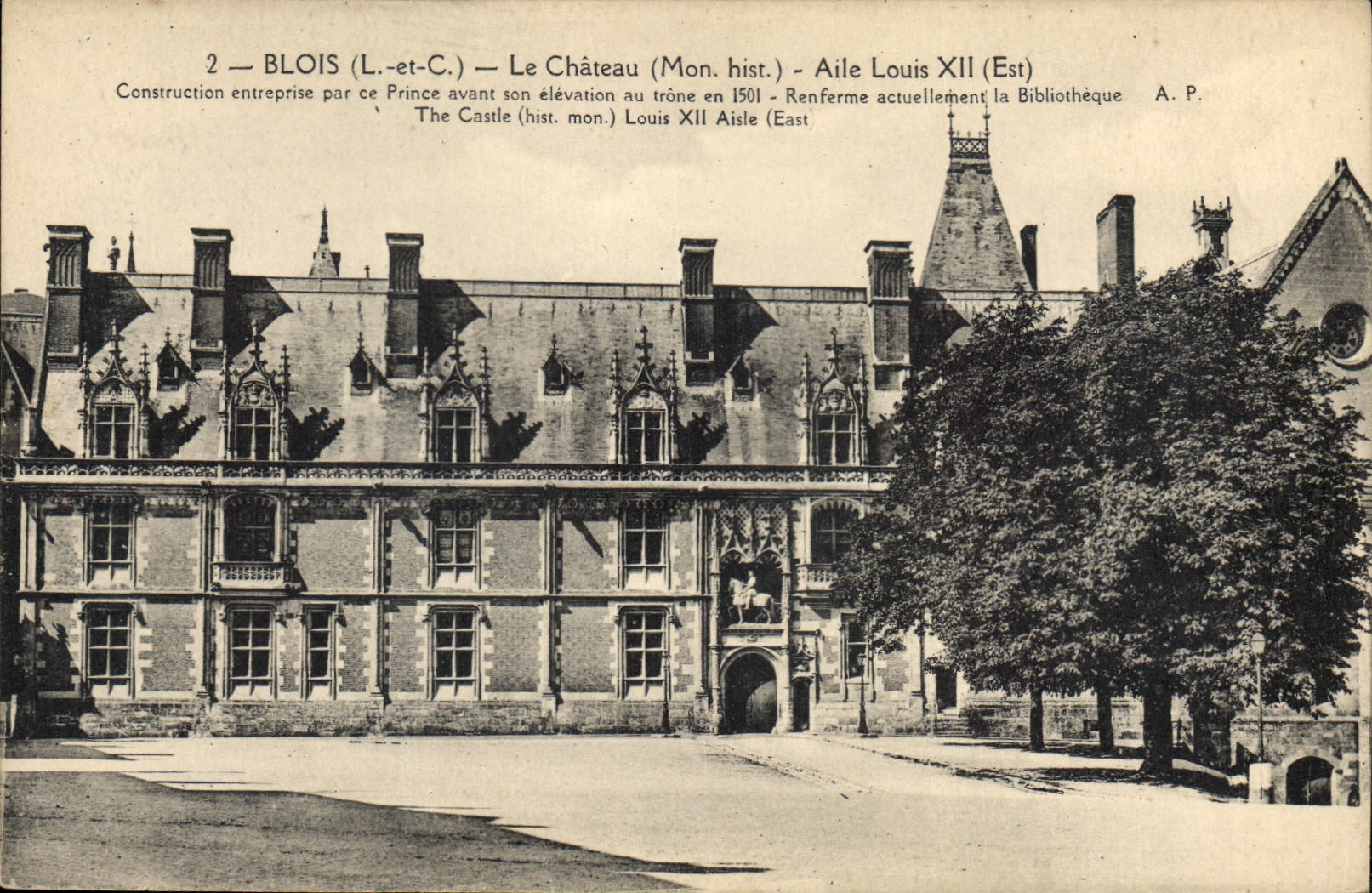 Blois (Loir-et-Cher) — Le Château (Aile Louis XII, Est) — A.P.