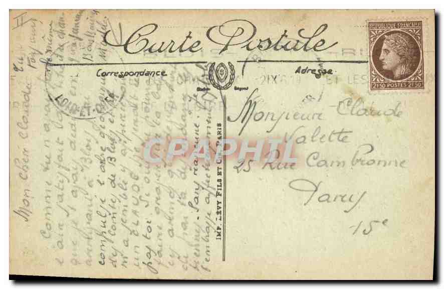CPA Blois Les Armoiries de la Ville  — Verso
