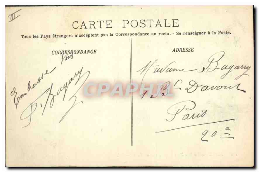CPA Blois la Rue Denis Papin vue du Pont  — Verso