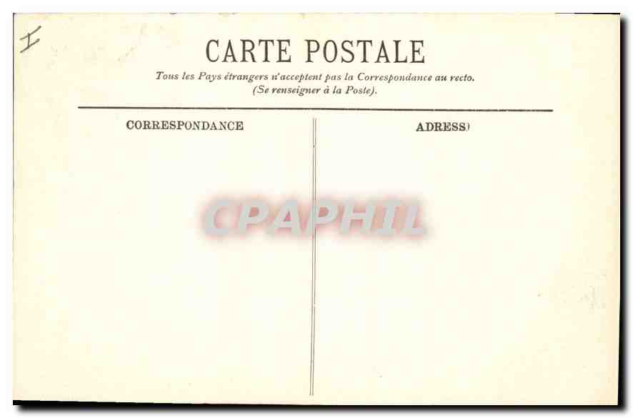 CPA Blois le Chateau la Facade Francois Ier  — Verso