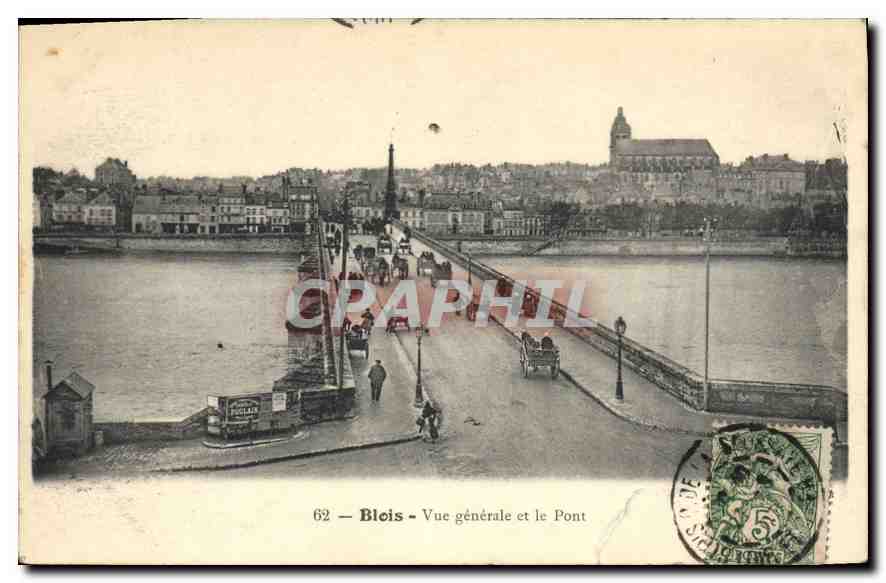 CPA Blois vue generale et le Pont 