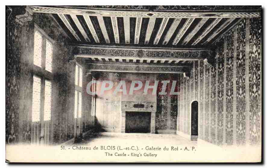 CPA Chateau de Blois L et C Galerie du Roi 