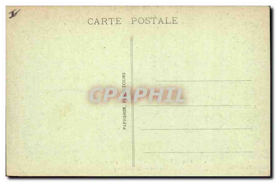 CPA Chateau de Blois L et C Galerie du Roi  — Verso