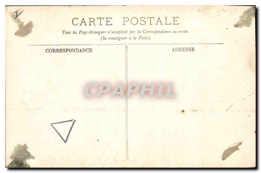CPA Environs de Blois Menars sur la Terrasse  — Verso