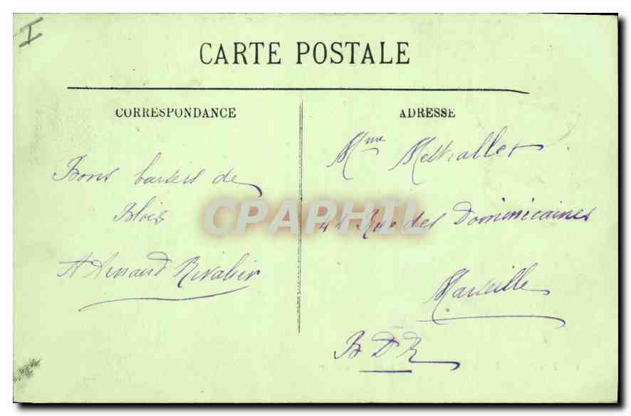 CPA Blois le Chateau la Facade Francois Ier  — Verso