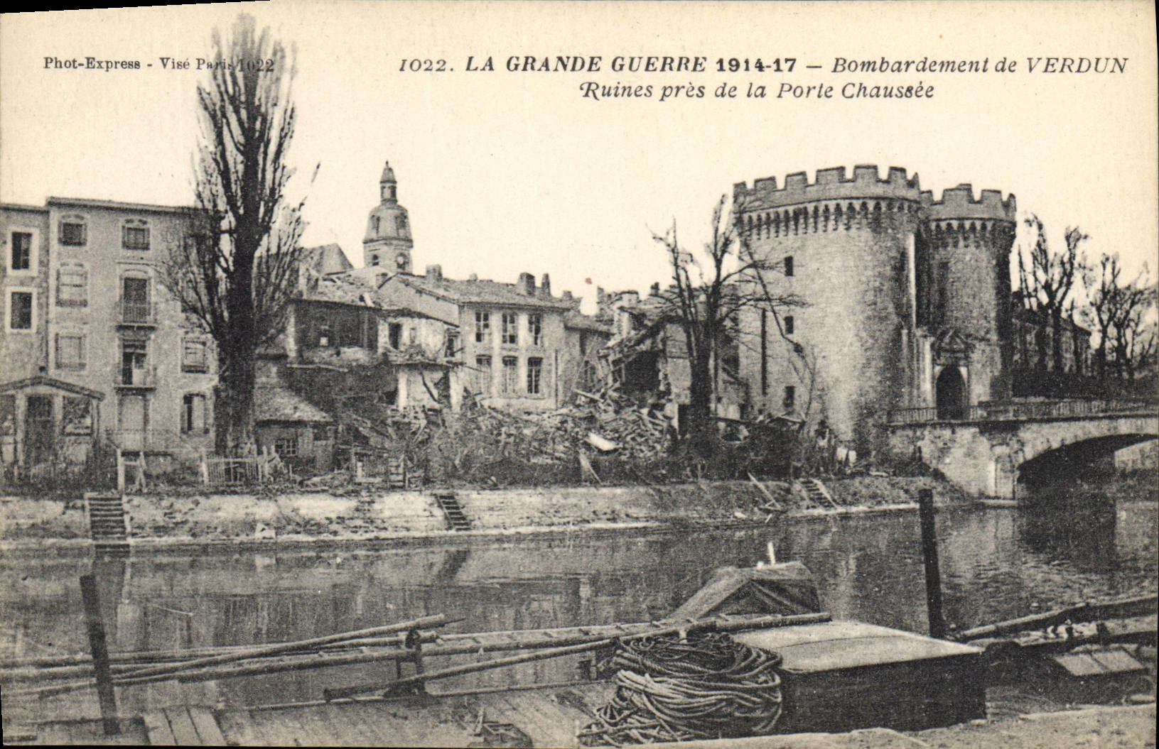 Verdun — Bombardement — Phot-Express - Visé Paris 1022