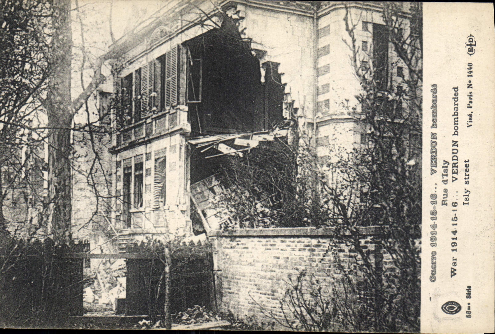 Verdun — bombardierte Rue Isly — Vised, Paris N° 1440