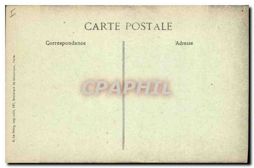 Verdun — bombardierte Rue Isly — Vised, Paris N° 1440 — Rückseite