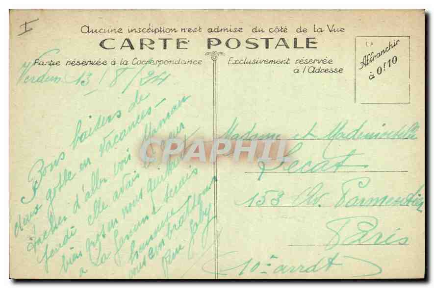 Verdun — Le Cercle Militaire — Edition HS Verdun — Rückseite