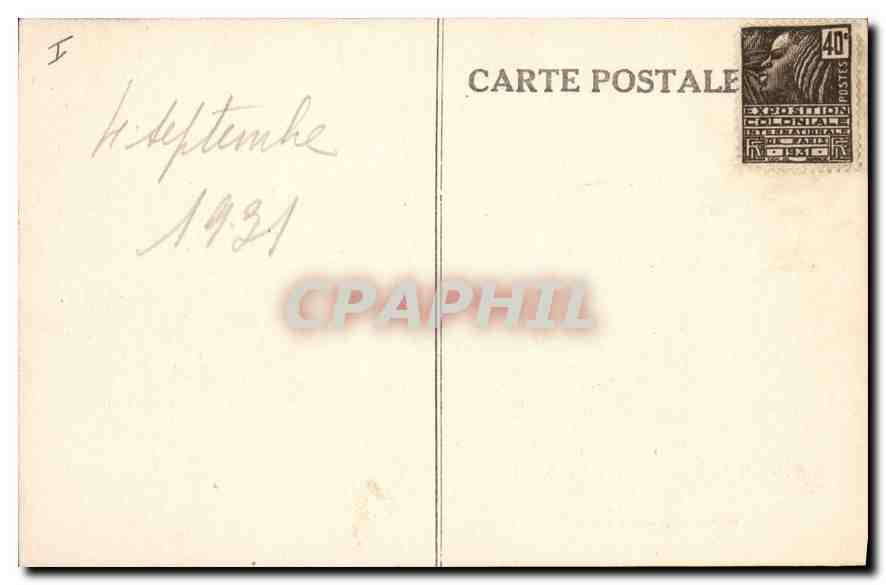 CPA Chateau de la Caze  — Rückseite