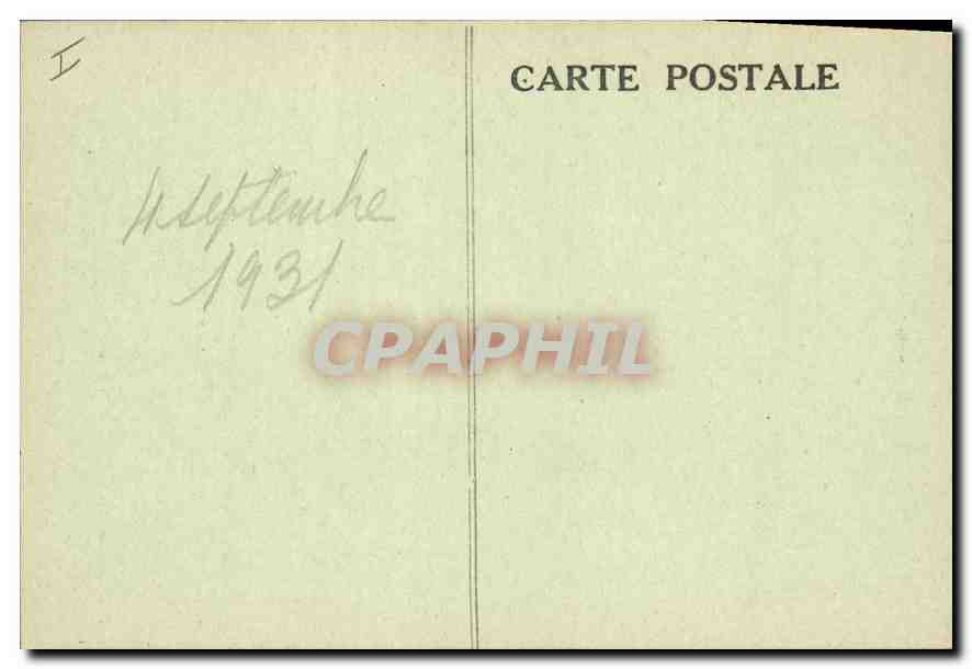 Château de LA CAZE — éditeur inconnu, n° de série 320 — Verso